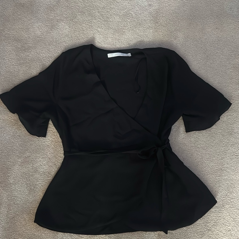 Zara wrap top